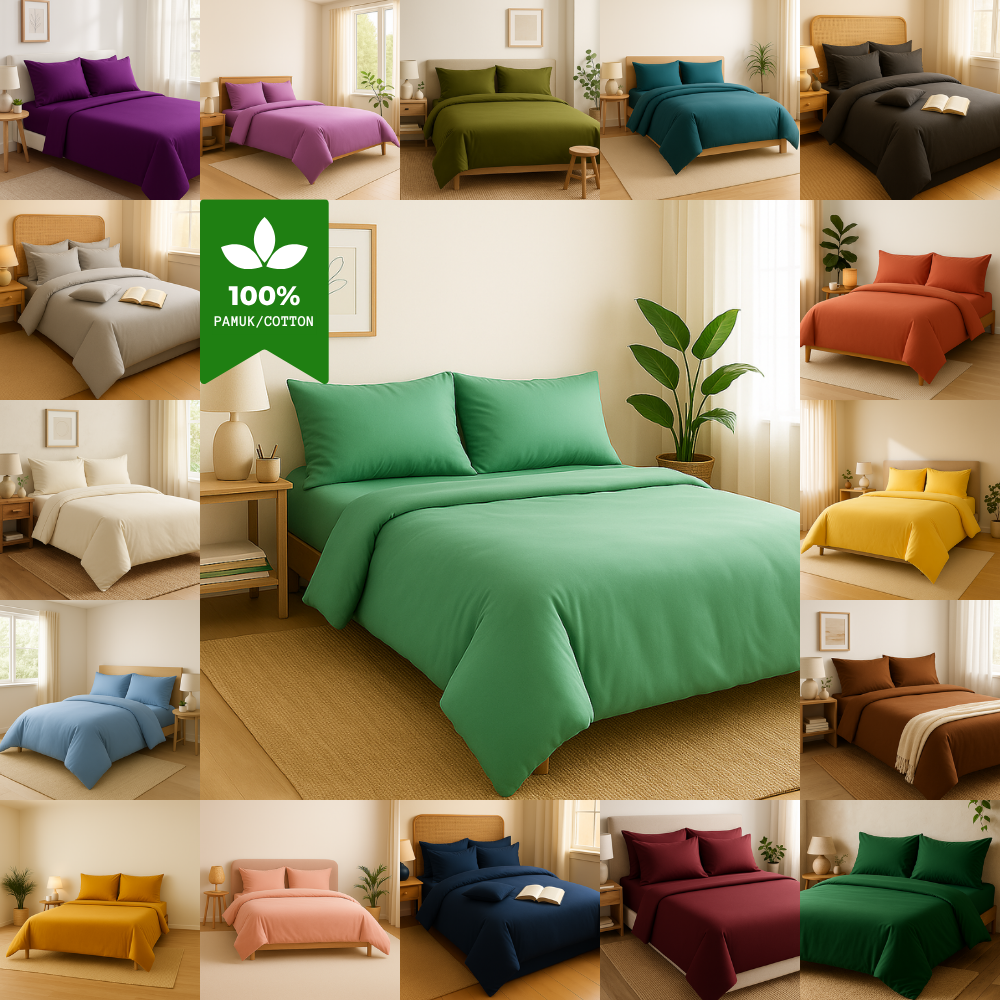 Harmony Çift Kişilik Nevresim Takımı %100 Pamuk - Mint Yeşili