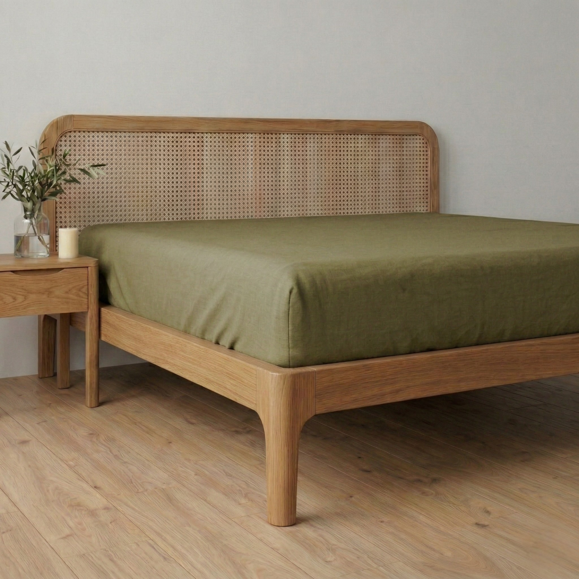 %100 Pamuk Lastikli Çarşaf – Çift Kişilik - 160x200+40 cm