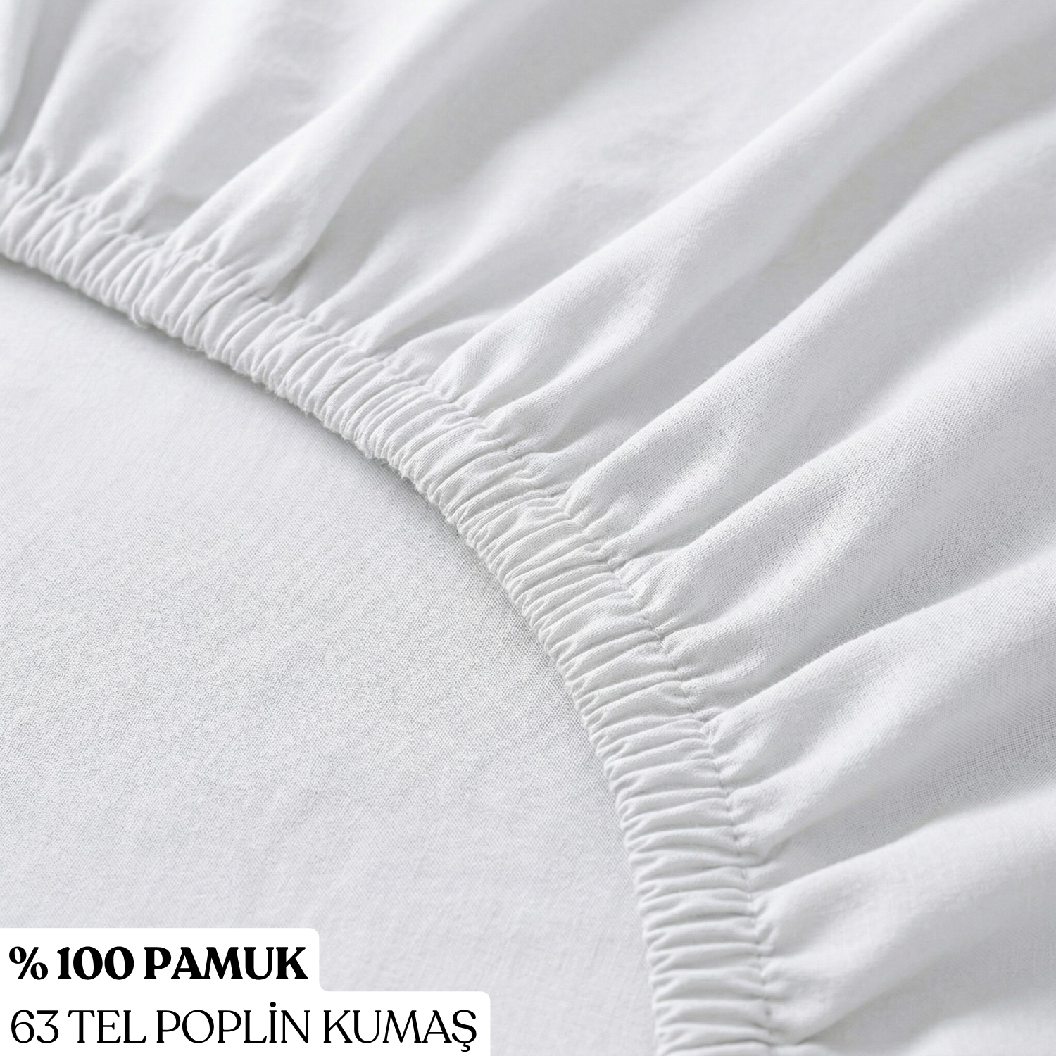 Essential %100 Pamuk Tek Kişilik Lastikli Çarşaf - 100x200+40 cm