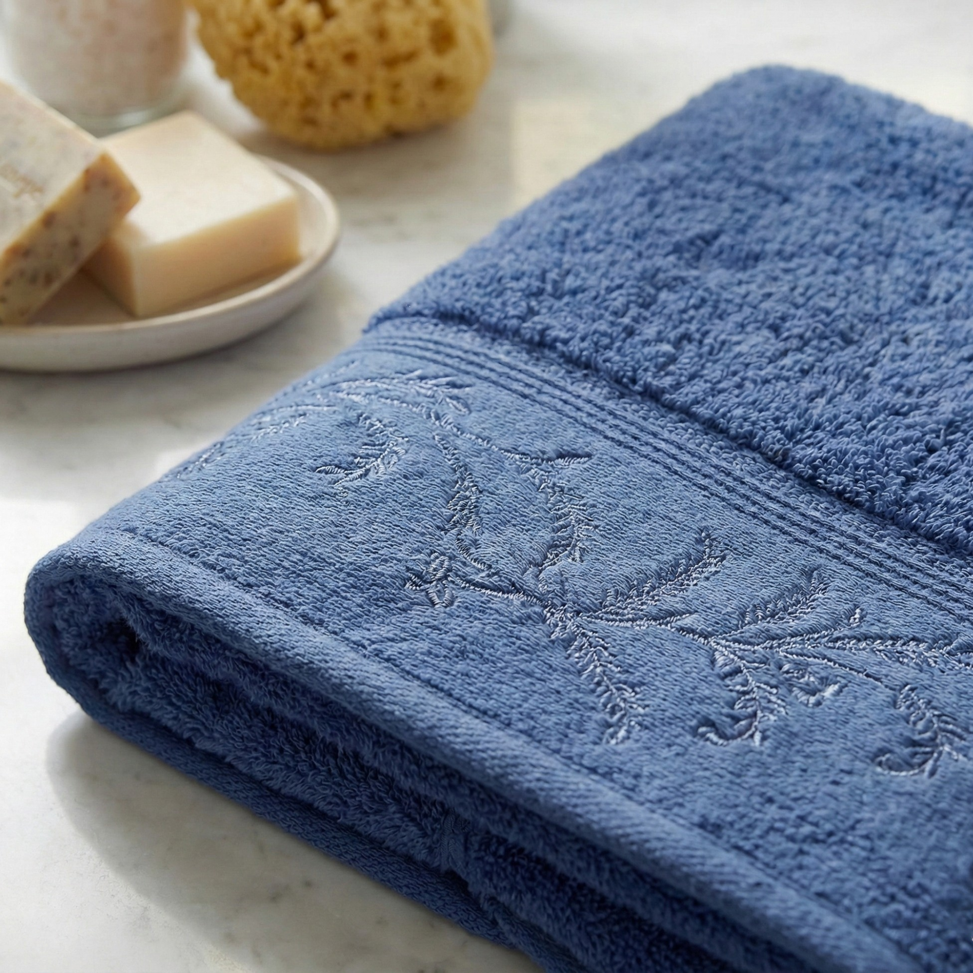 Özdilek %100 Pamuk Ditsy Havlu 50×80 cm - Mürdüm