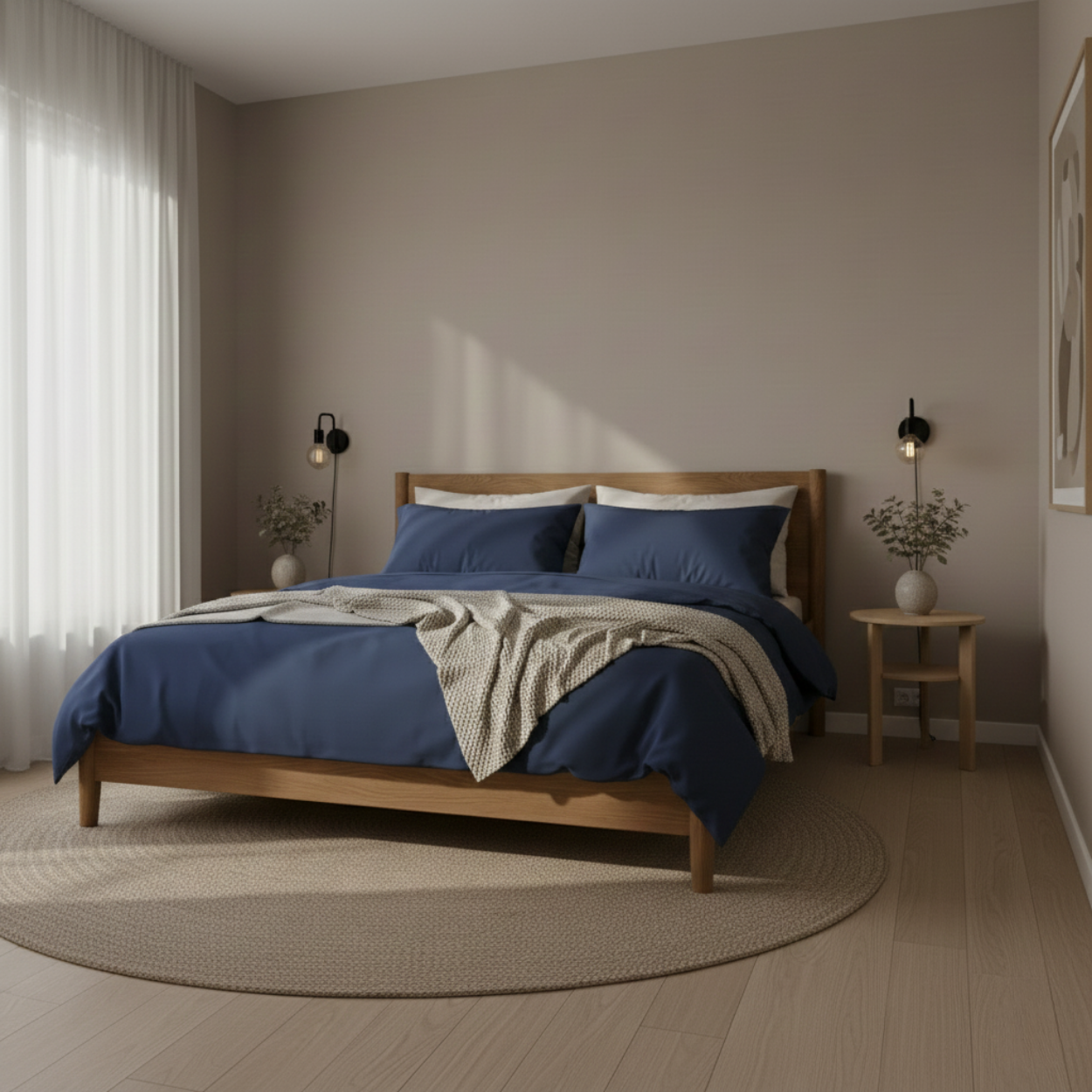 Harmony Tek Kişilik %100 Pamuk Nevresim  Takımı - Lastikli Çarşaflı