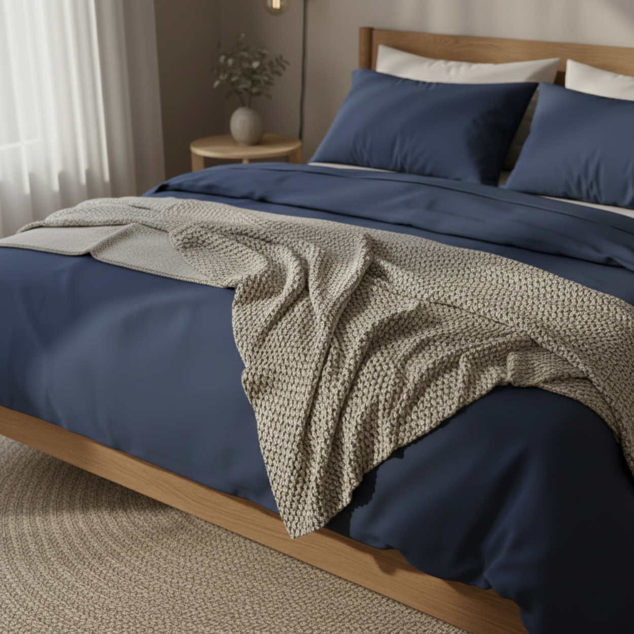 Harmony Çift Kişilik %100 Pamuk Nevresim  Takımı - Lastikli Çarşaflı