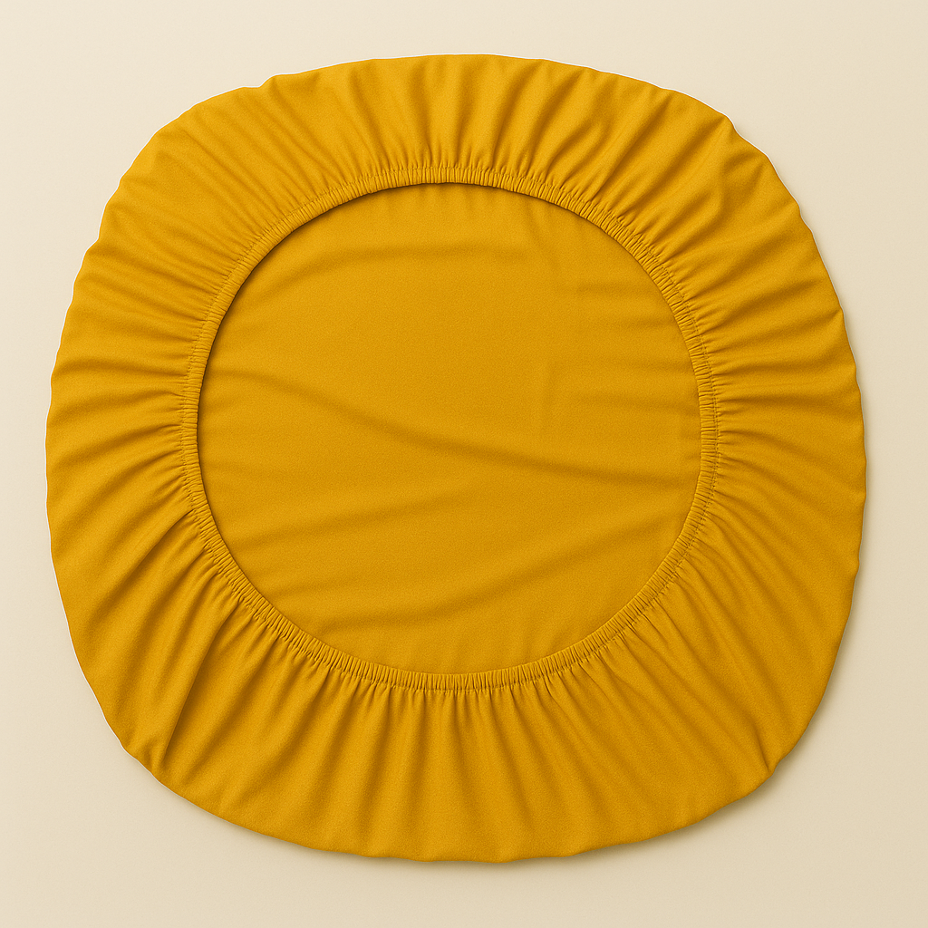 Çift Kişilik Lastikli Çarşaf %100 Pamuk - Hardal