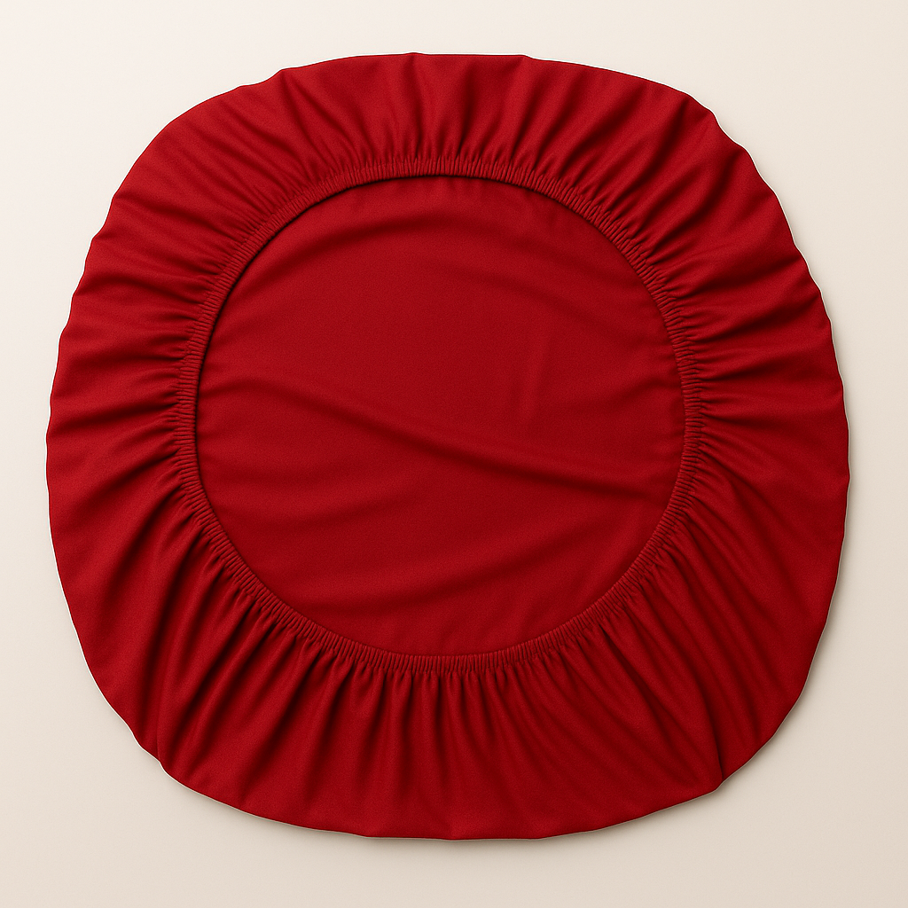 Çift Kişilik Lastikli Çarşaf %100 Pamuk - Kırmızı