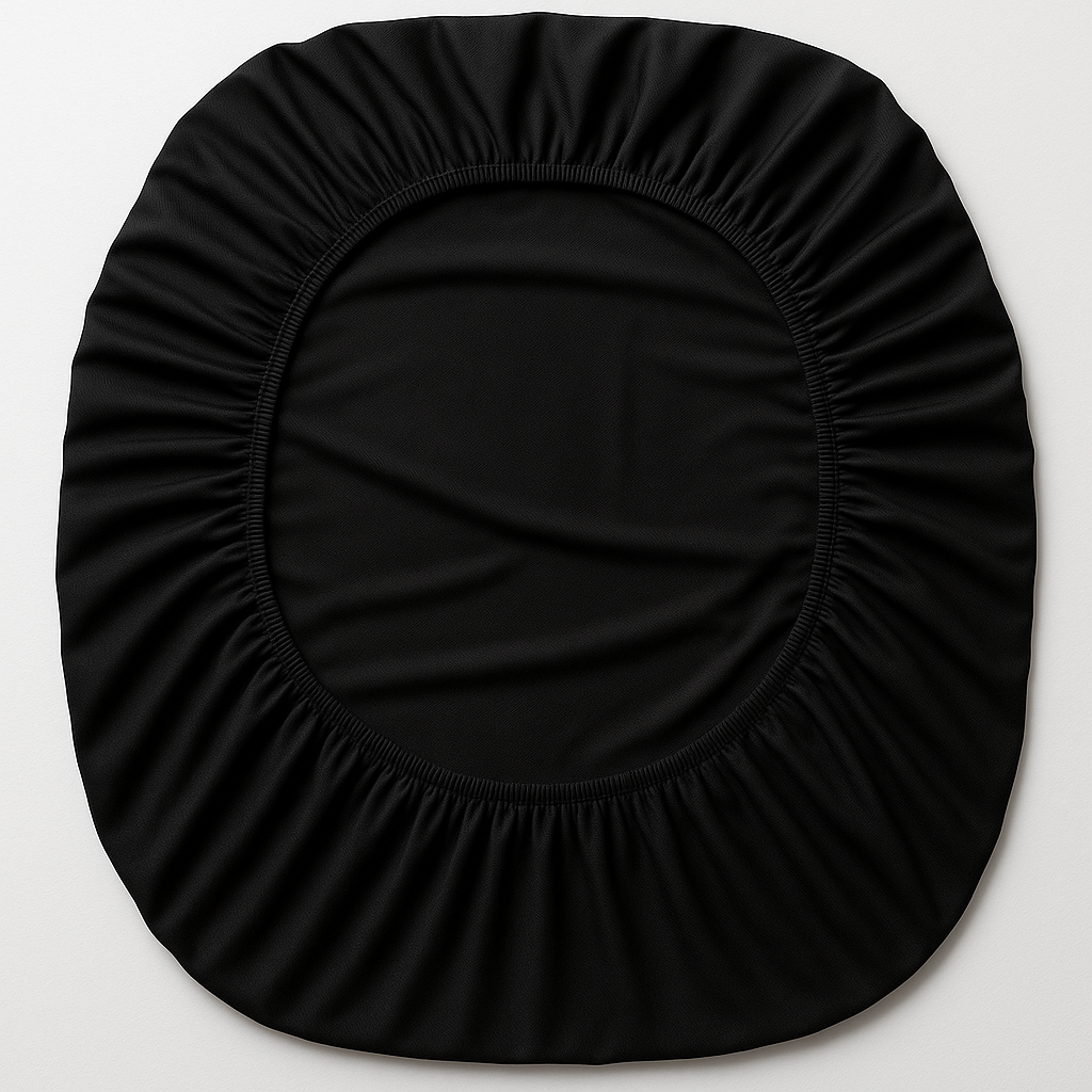 Çift Kişilik Lastikli Çarşaf %100 Pamuk Siyah