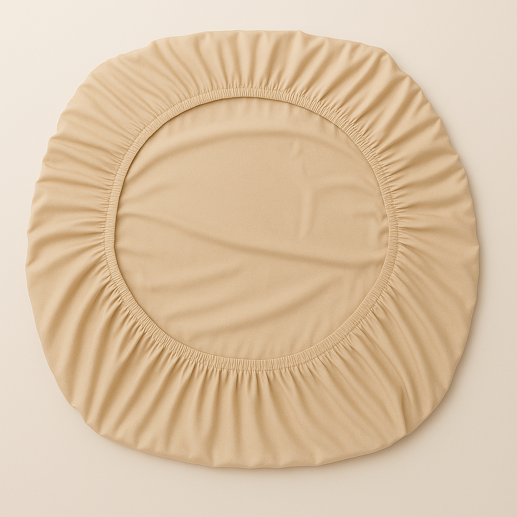 Çift Kişilik Lastikli Çarşaf Takımı %100 Pamuk - Doğal Tonlar