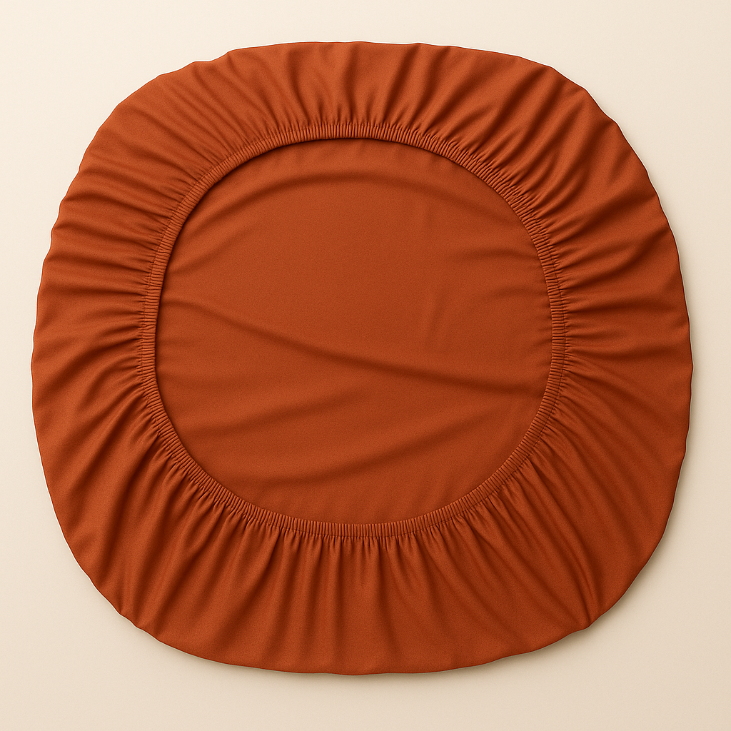 Çift Kişilik Lastikli Çarşaf Takımı %100 Pamuk - Doğal Tonlar