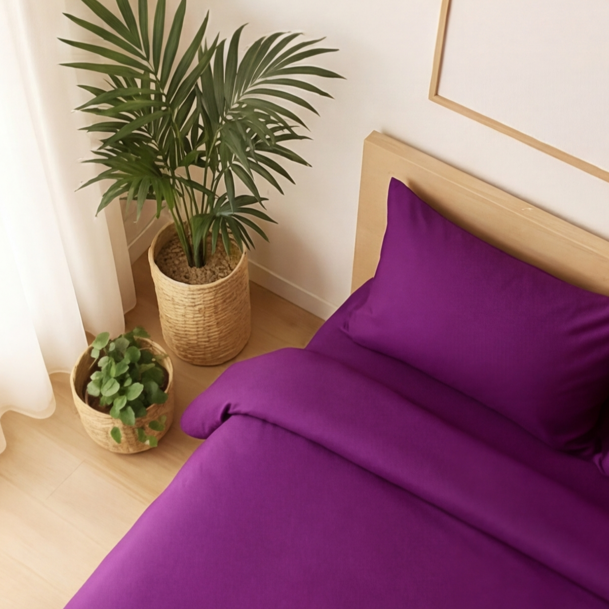 Harmony Tek Kişilik %100 Pamuk Nevresim  Takımı - Lastikli Çarşaflı