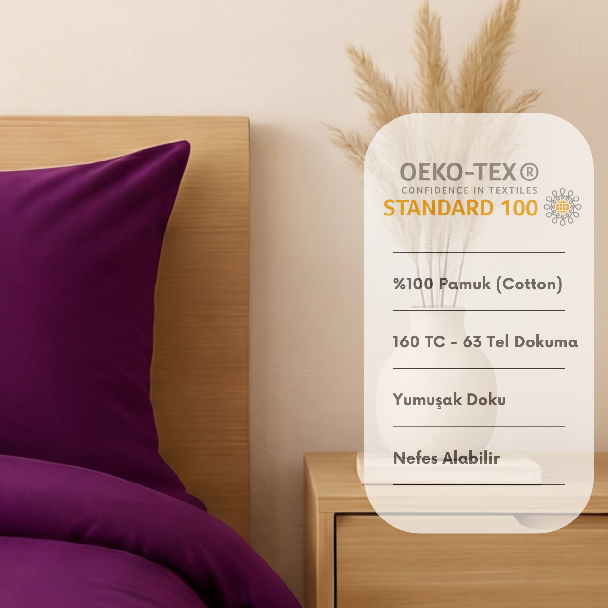 Harmony Tek Kişilik %100 Pamuk Nevresim  Takımı - Lastikli Çarşaflı