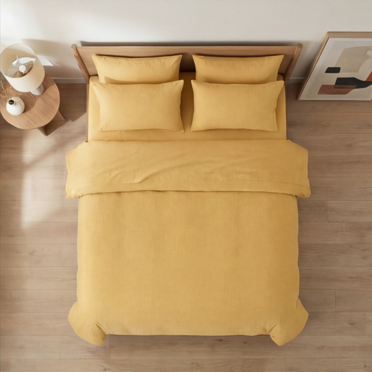 Harmony Çift Kişilik %100 Pamuk Nevresim  Takımı - Lastikli Çarşaflı