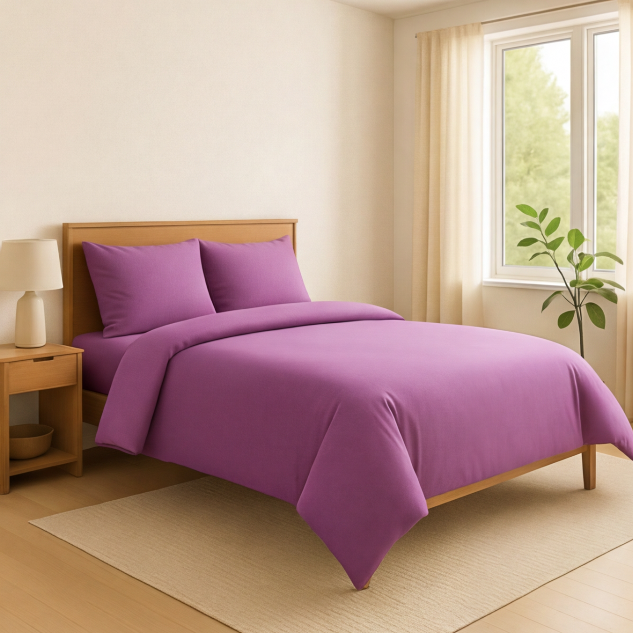 Harmony Tek Kişilik %100 Pamuk Nevresim  Takımı - Lastikli Çarşaflı