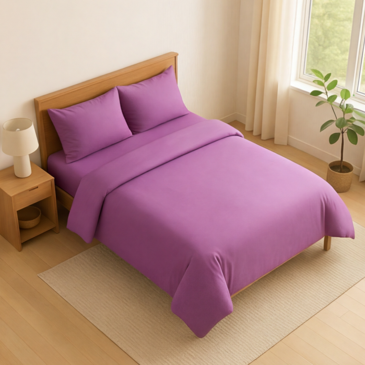 Harmony Çift Kişilik %100 Pamuk Nevresim  Takımı - Lastikli Çarşaflı