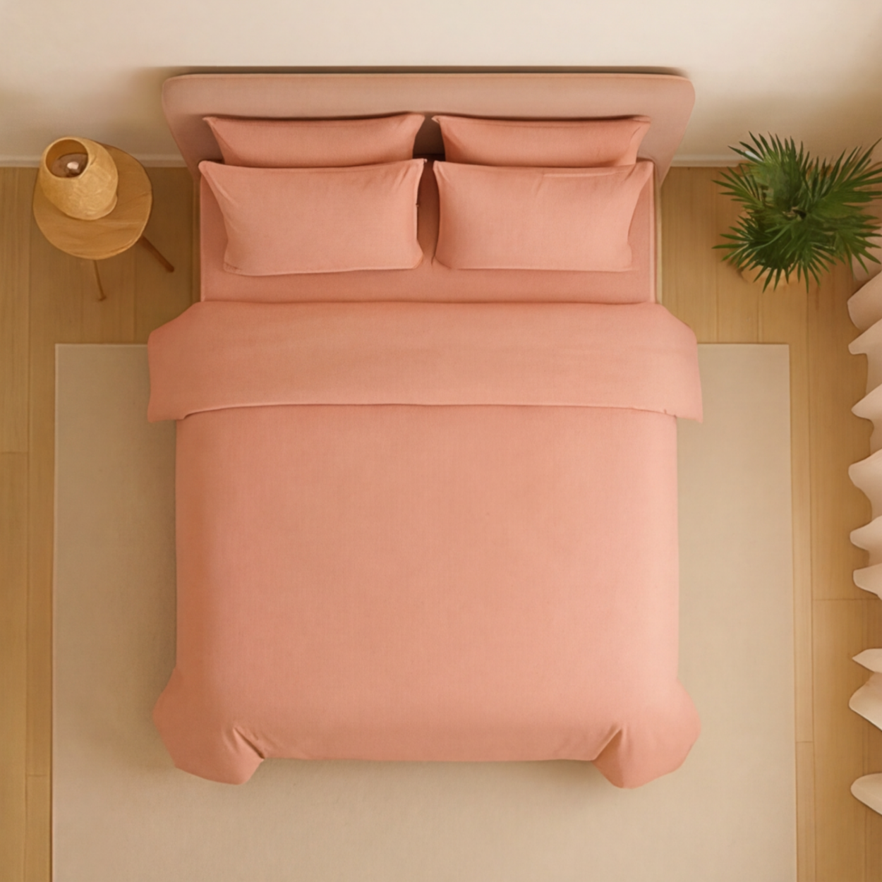 Harmony Tek Kişilik %100 Pamuk Nevresim  Takımı - Lastikli Çarşaflı