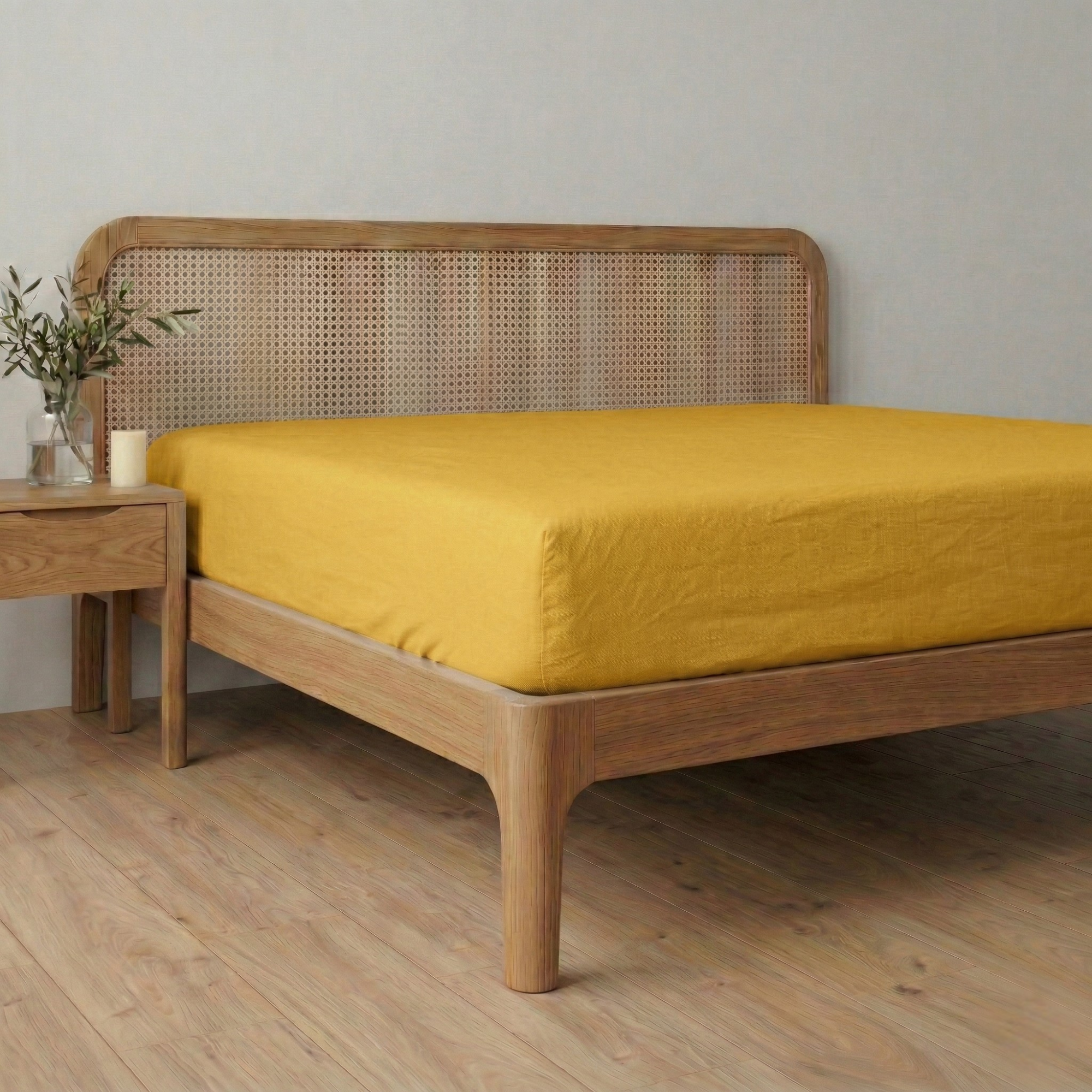 %100 Pamuk Lastikli Çarşaf – Çift Kişilik - 160x200+40 cm