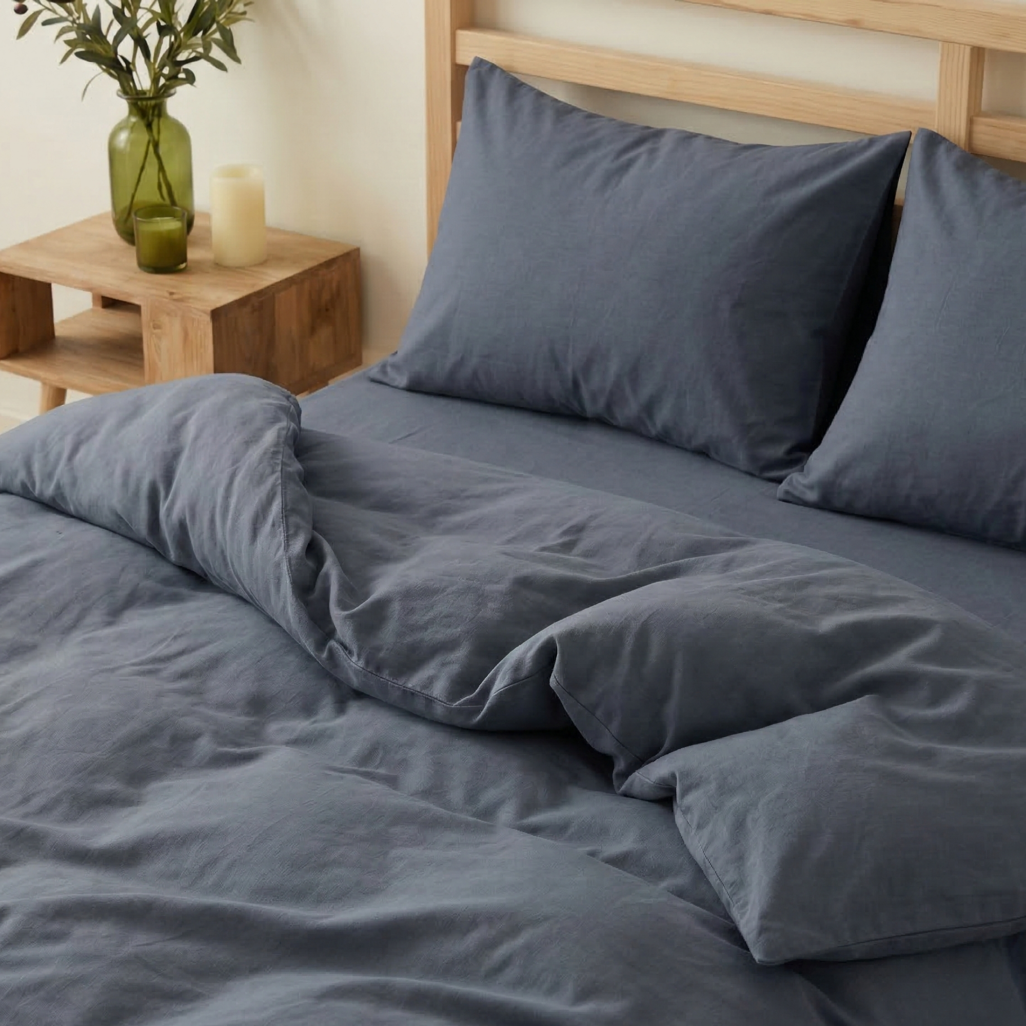 Essential Seri %100 Pamuk Tek Kişilik Nevresim Takımı - Lastikli Çarşaflı