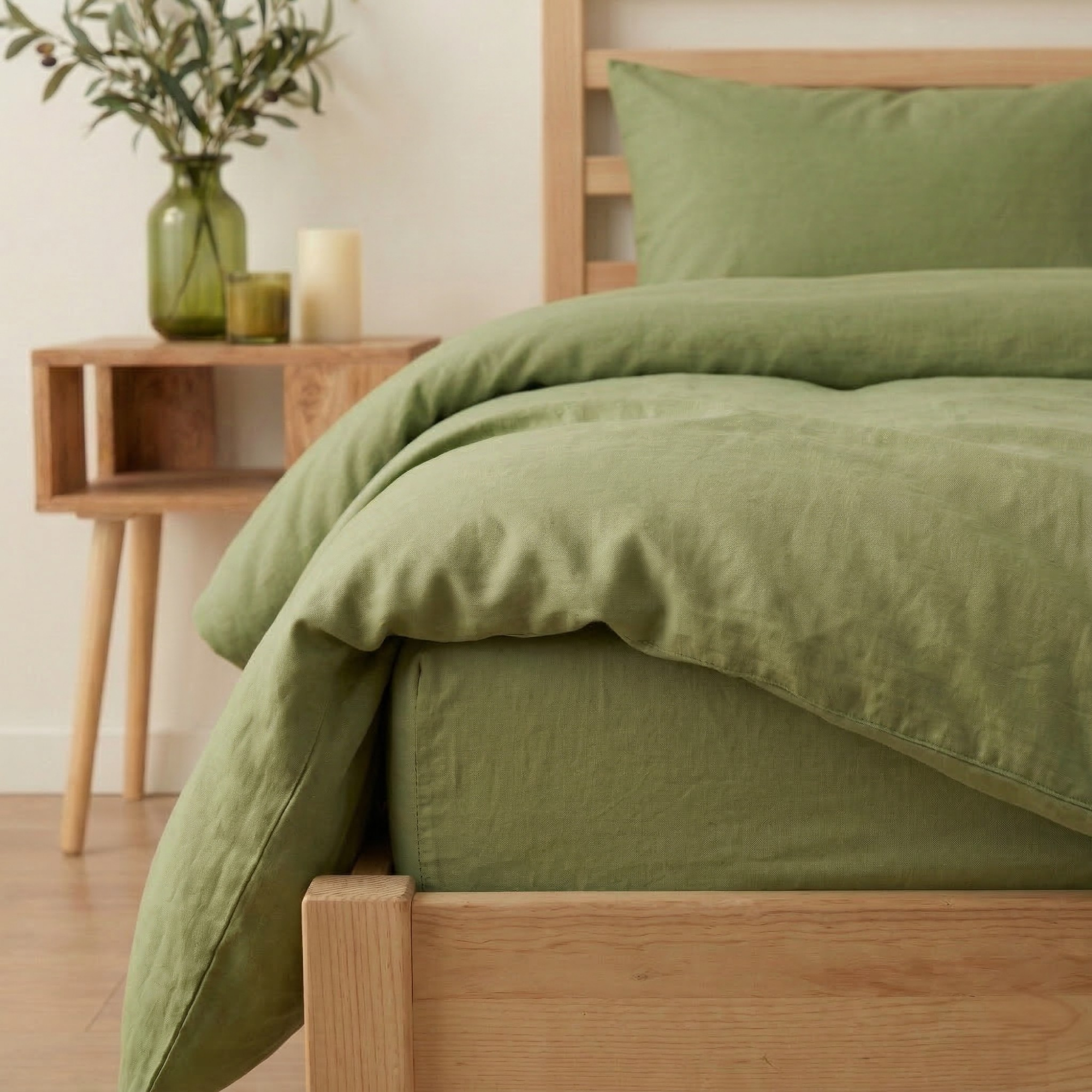 Nature Seri %100 Pamuk Tek Kişilik Nevresim Takımı - Lastikli Çarşaflı