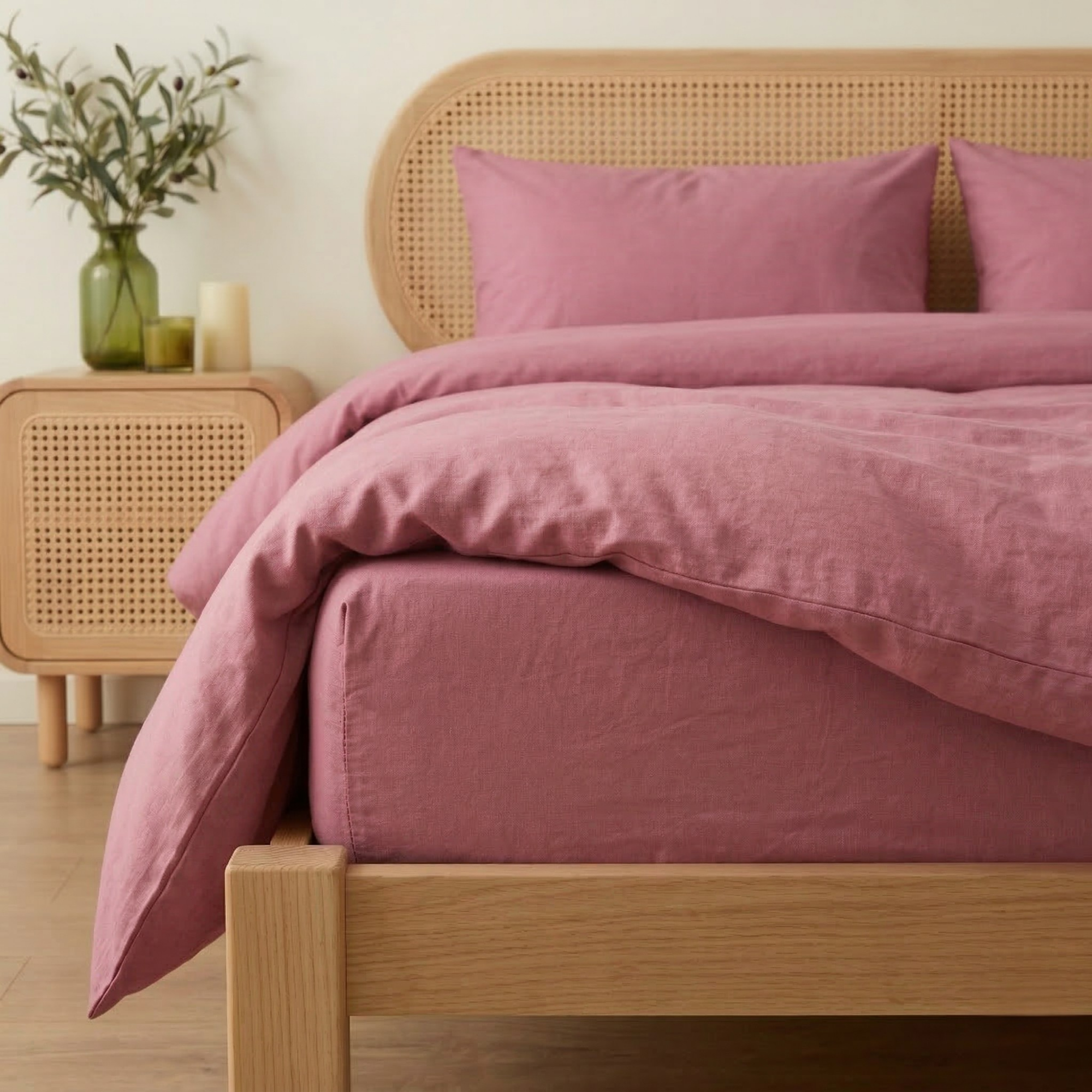 Pastel Seri %100 Pamuk Tek Kişilik Nevresim Takımı - Lastikli Çarşaflı