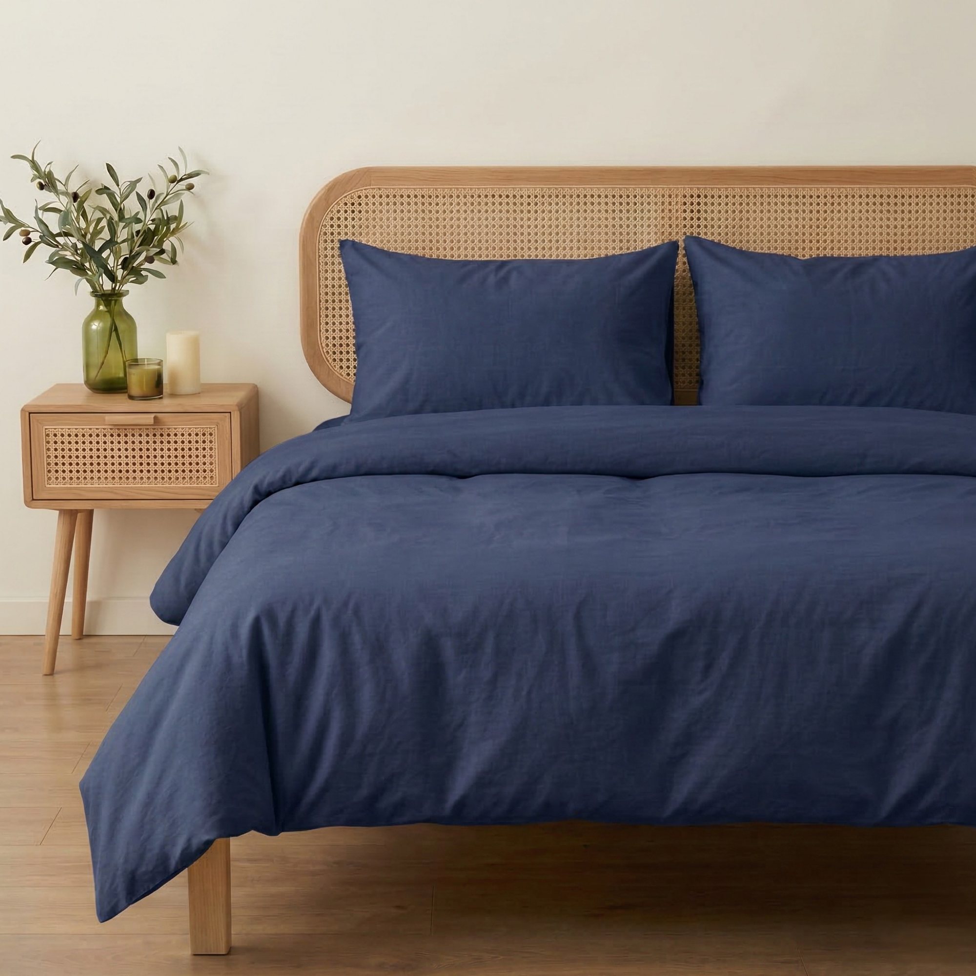 Premium Seri %100 Pamuk Tek Kişilik Nevresim Takımı - Lastikli Çarşaflı