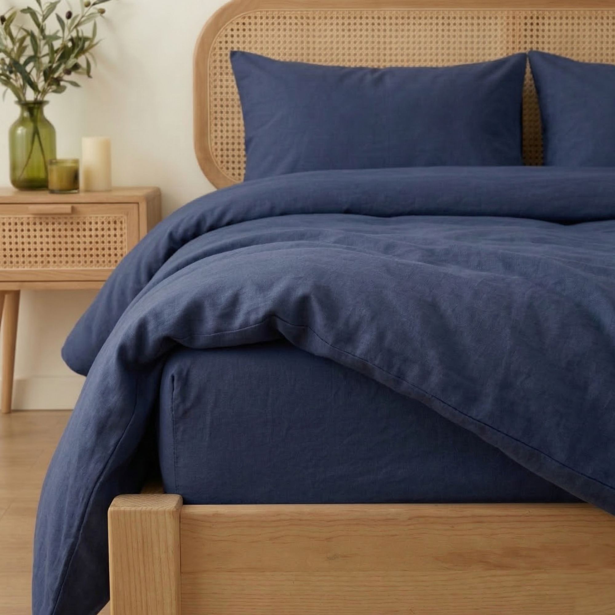 Premium Seri %100 Pamuk Tek Kişilik Nevresim Takımı - Lastikli Çarşaflı