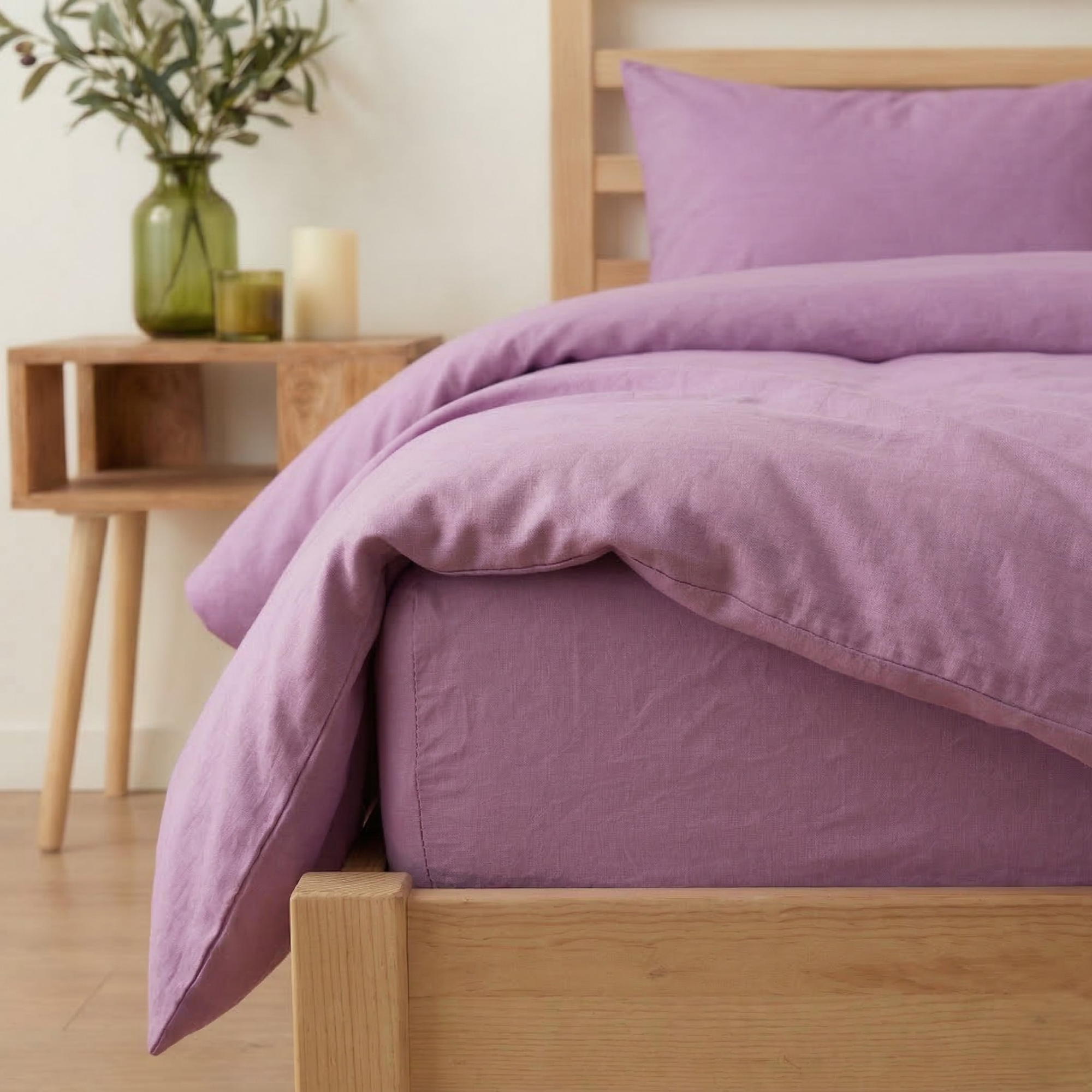 Pastel Seri %100 Pamuk Tek Kişilik Nevresim Takımı - Lastikli Çarşaflı