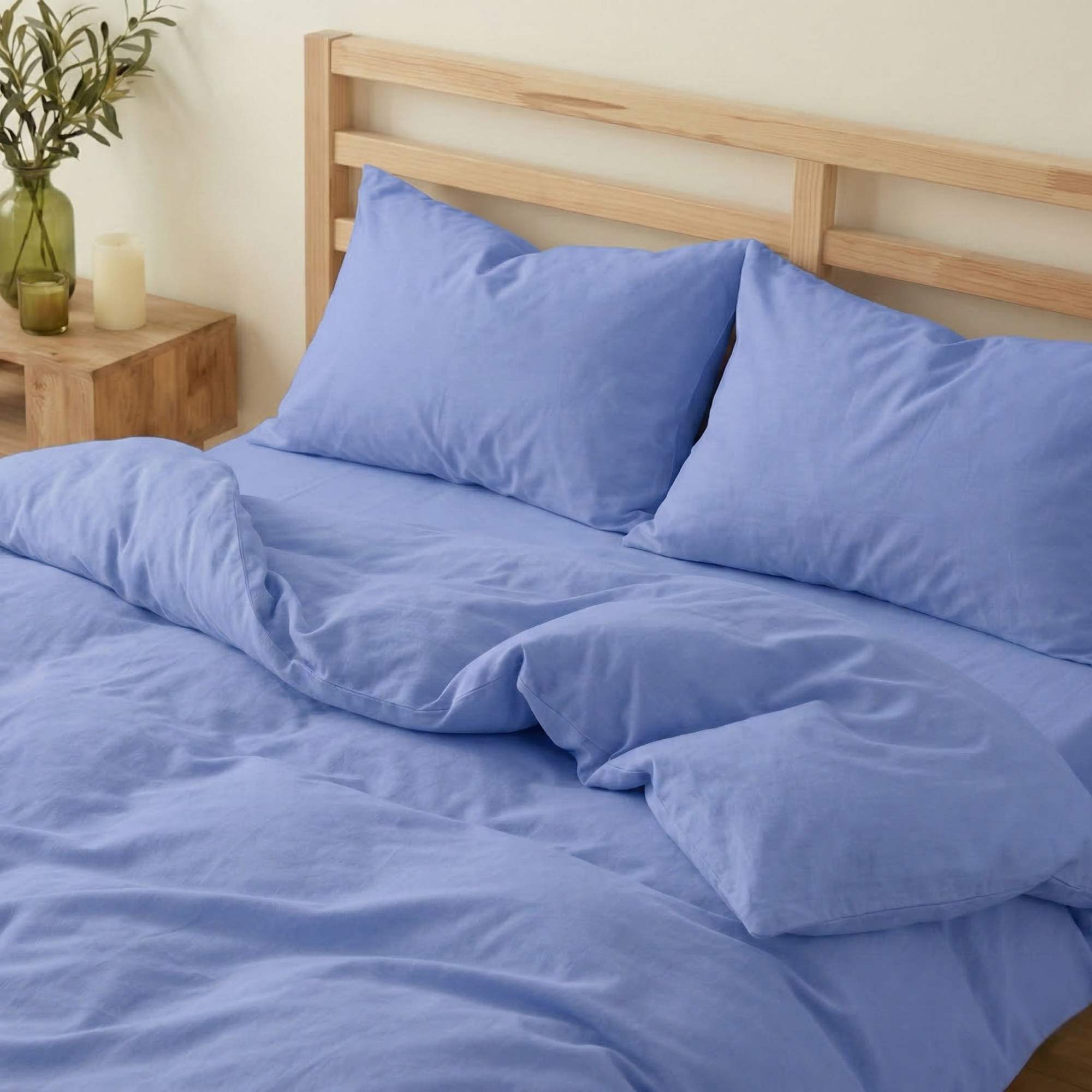 Premium Seri %100 Pamuk Tek Kişilik Nevresim Takımı - Lastikli Çarşaflı