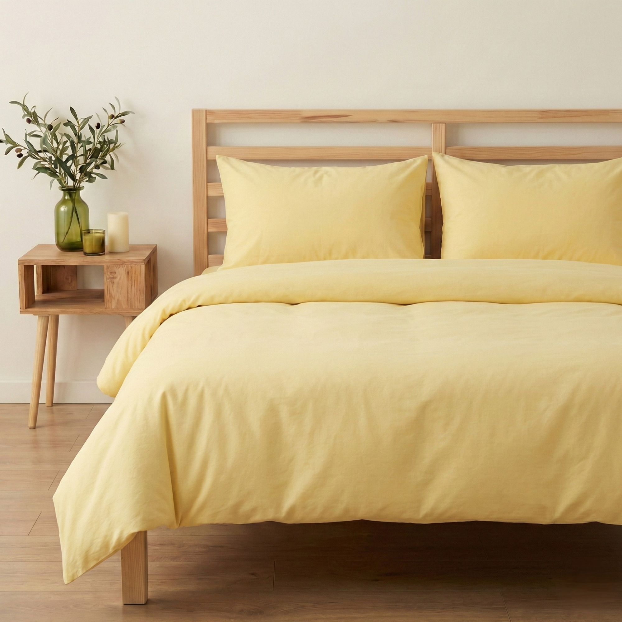 Nature Seri %100 Pamuk Çift Kişilik Nevresim Takımı - Lastikli Çarşaflı