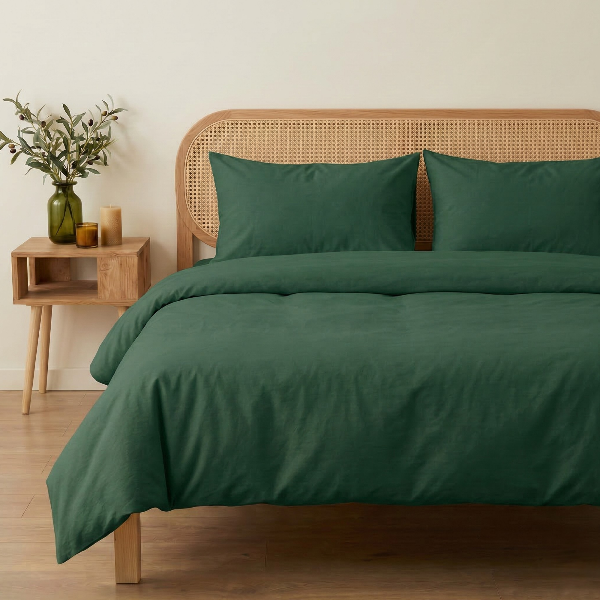 Premium Seri %100 Pamuk Tek Kişilik Nevresim Takımı - Lastikli Çarşaflı