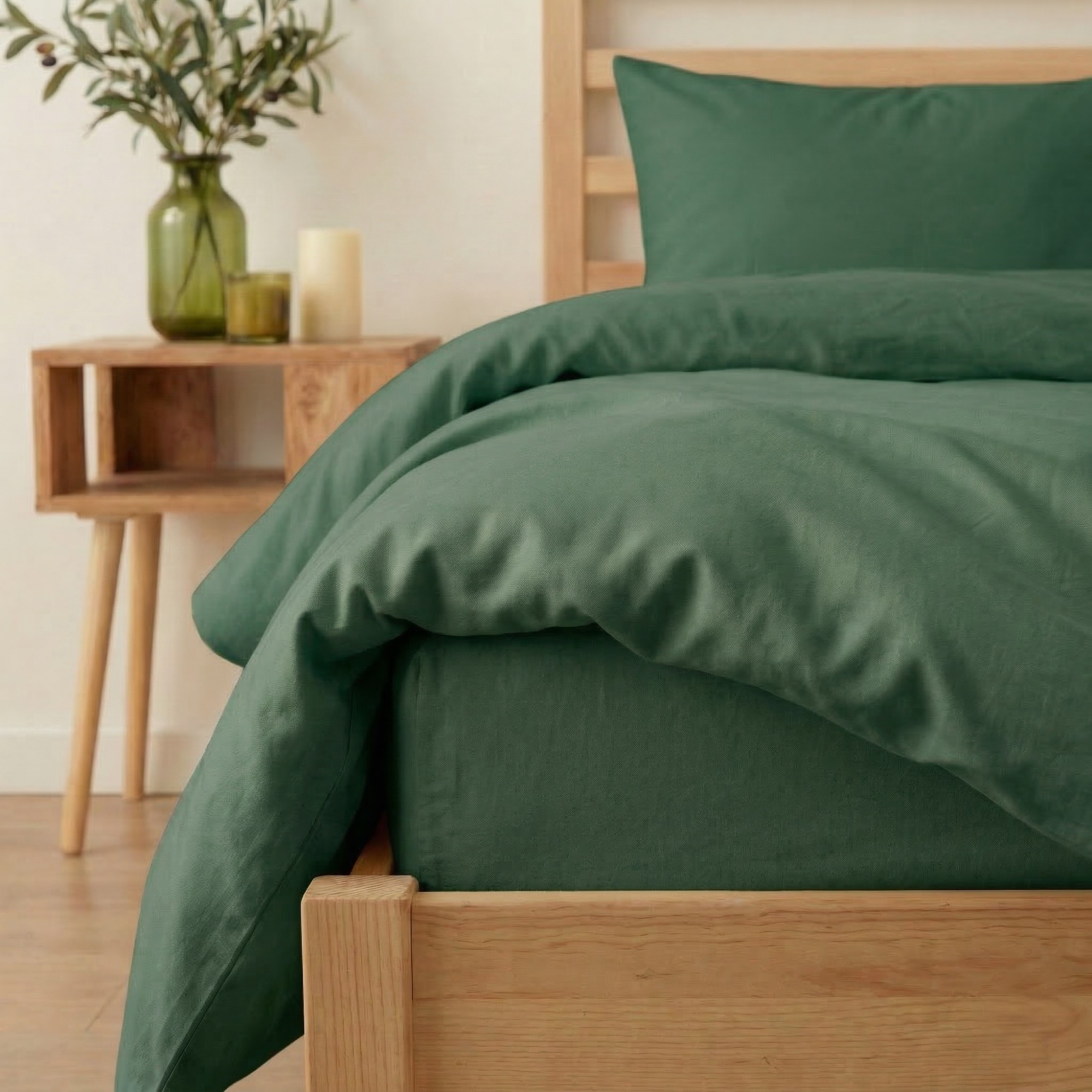 Premium Seri %100 Pamuk Tek Kişilik Nevresim Takımı - Lastikli Çarşaflı