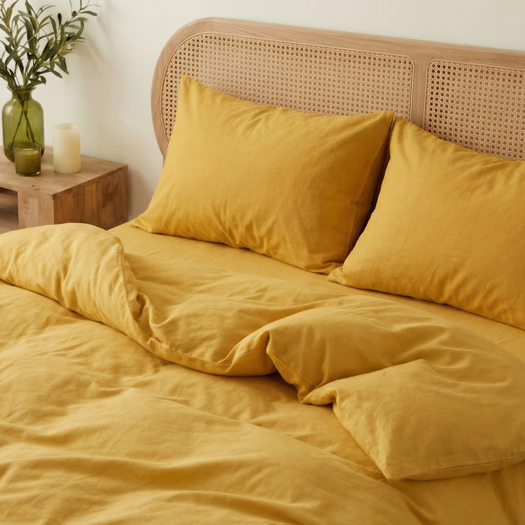 Nature Seri %100 Pamuk Çift Kişilik Nevresim Takımı - Lastikli Çarşaflı