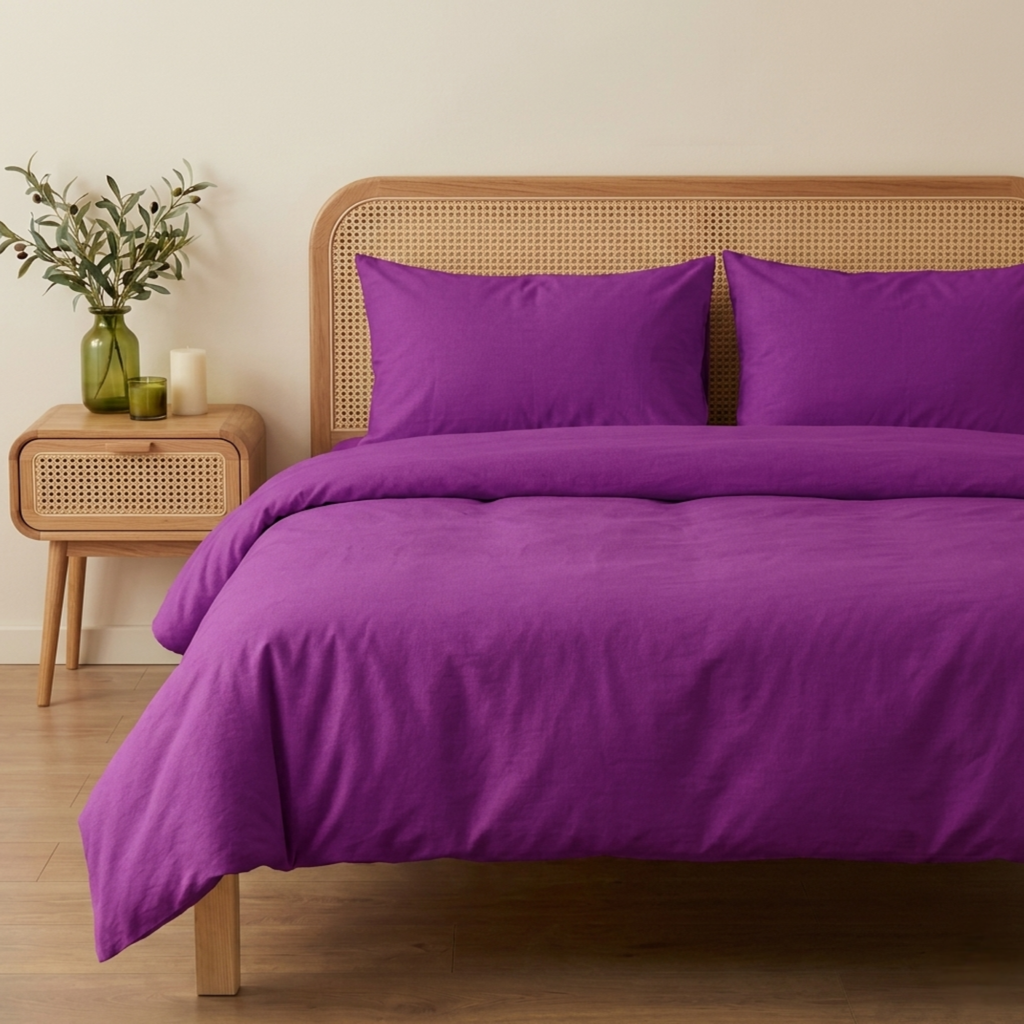 Premium Seri %100 Pamuk Tek Kişilik Nevresim Takımı - Lastikli Çarşaflı