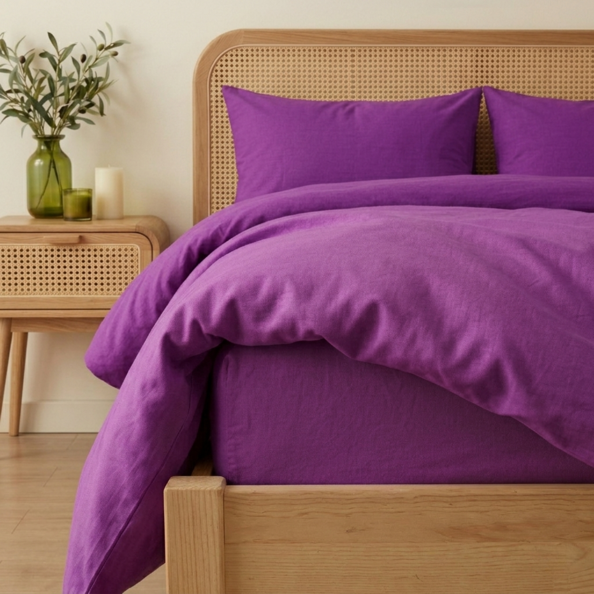 Premium Seri %100 Pamuk Tek Kişilik Nevresim Takımı - Lastikli Çarşaflı