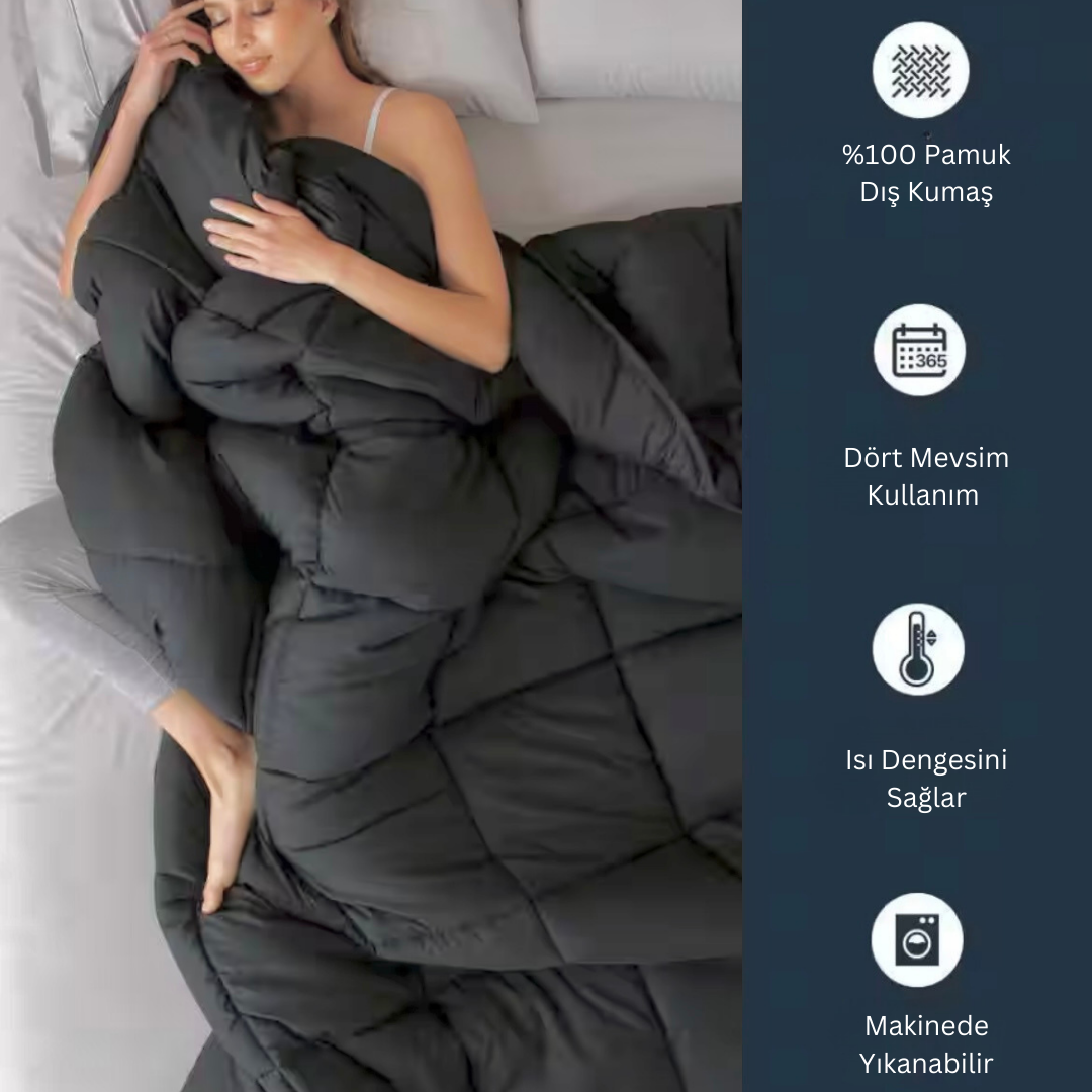 Özdilek %100 Pamuk Çift Kişilik Yorgan 195x215 cm