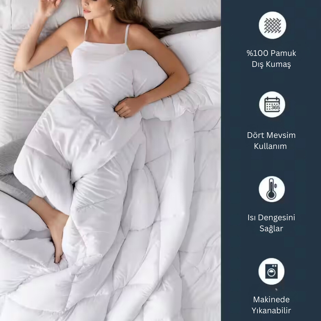 Özdilek %100 Pamuk Çift Kişilik Yorgan 195x215 cm