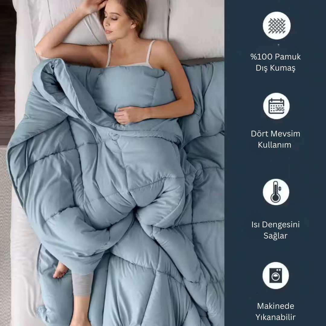 Özdilek %100 Pamuk Çift Kişilik Yorgan 195x215 cm