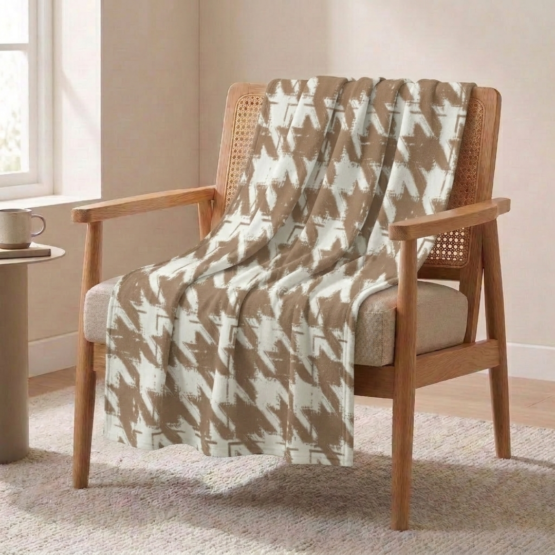 TV Battaniyesi – Kazayağı Desenli Koltuk Şalı & Diz Örtüsü | 120x150 cm