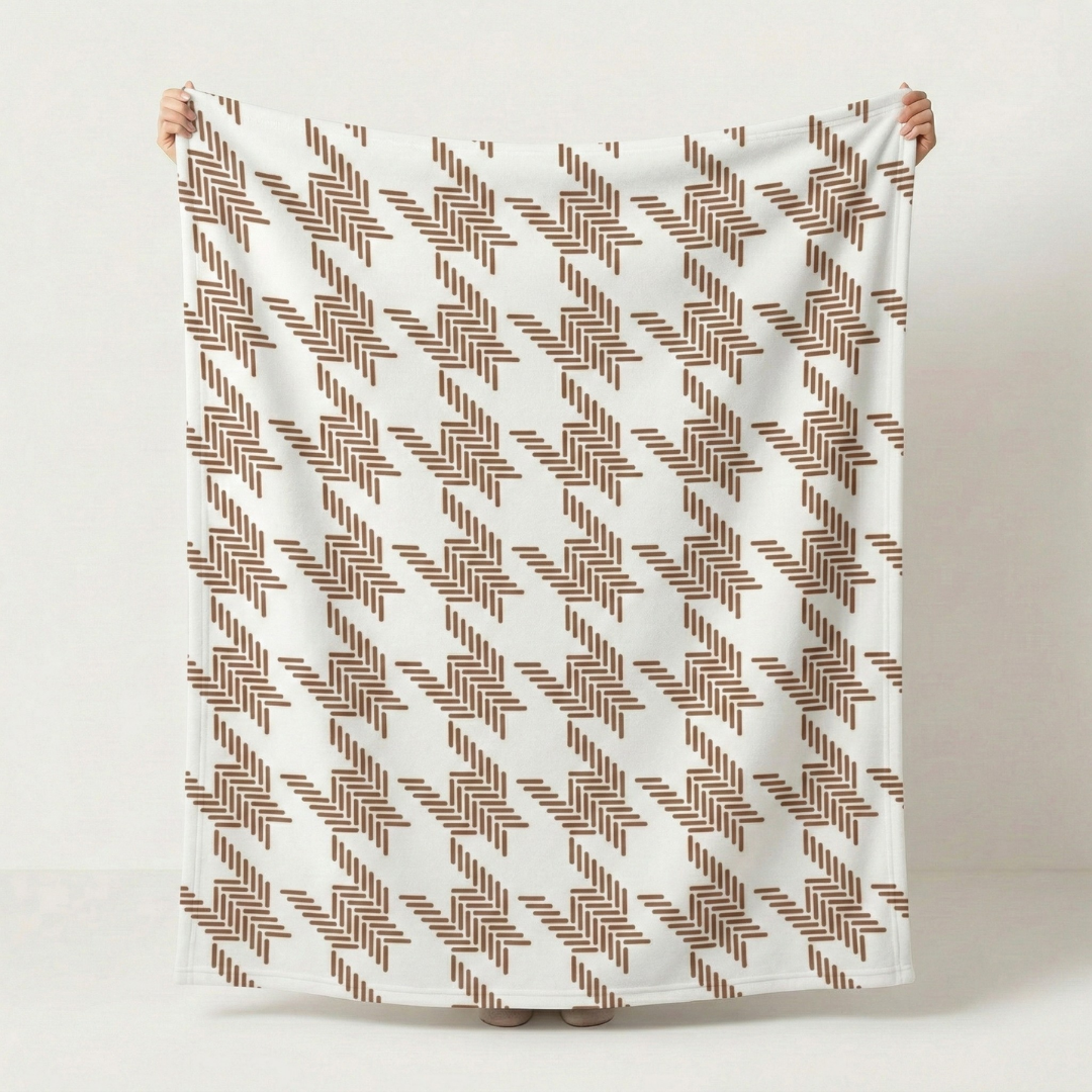 TV Battaniyesi – Yumuşak Koltuk Şalı & Diz Örtüsü | Geometrik Desen | 120x150 cm