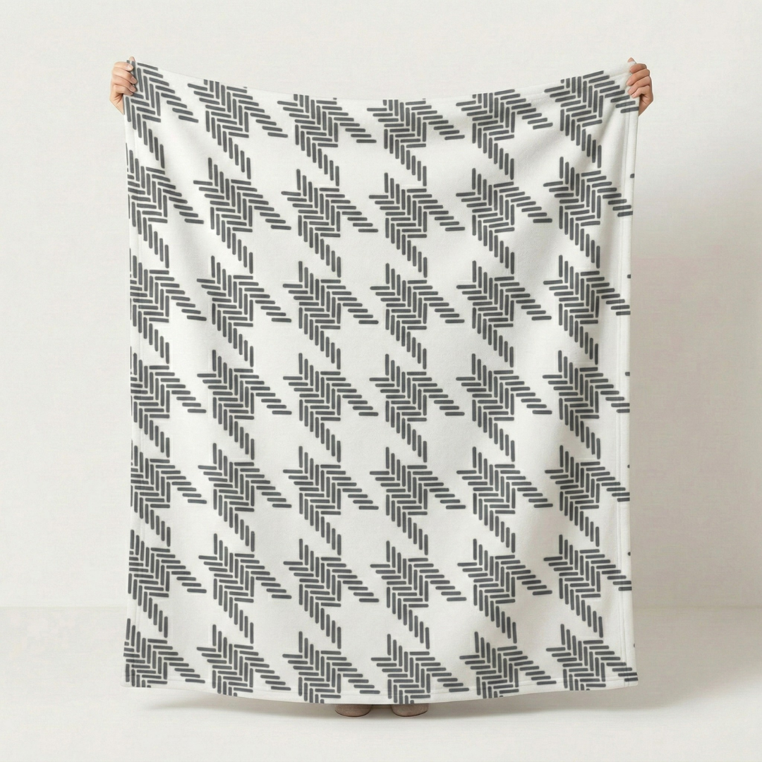 TV Battaniyesi – Yumuşak Koltuk Şalı & Diz Örtüsü | Geometrik Desen | 120x150 cm