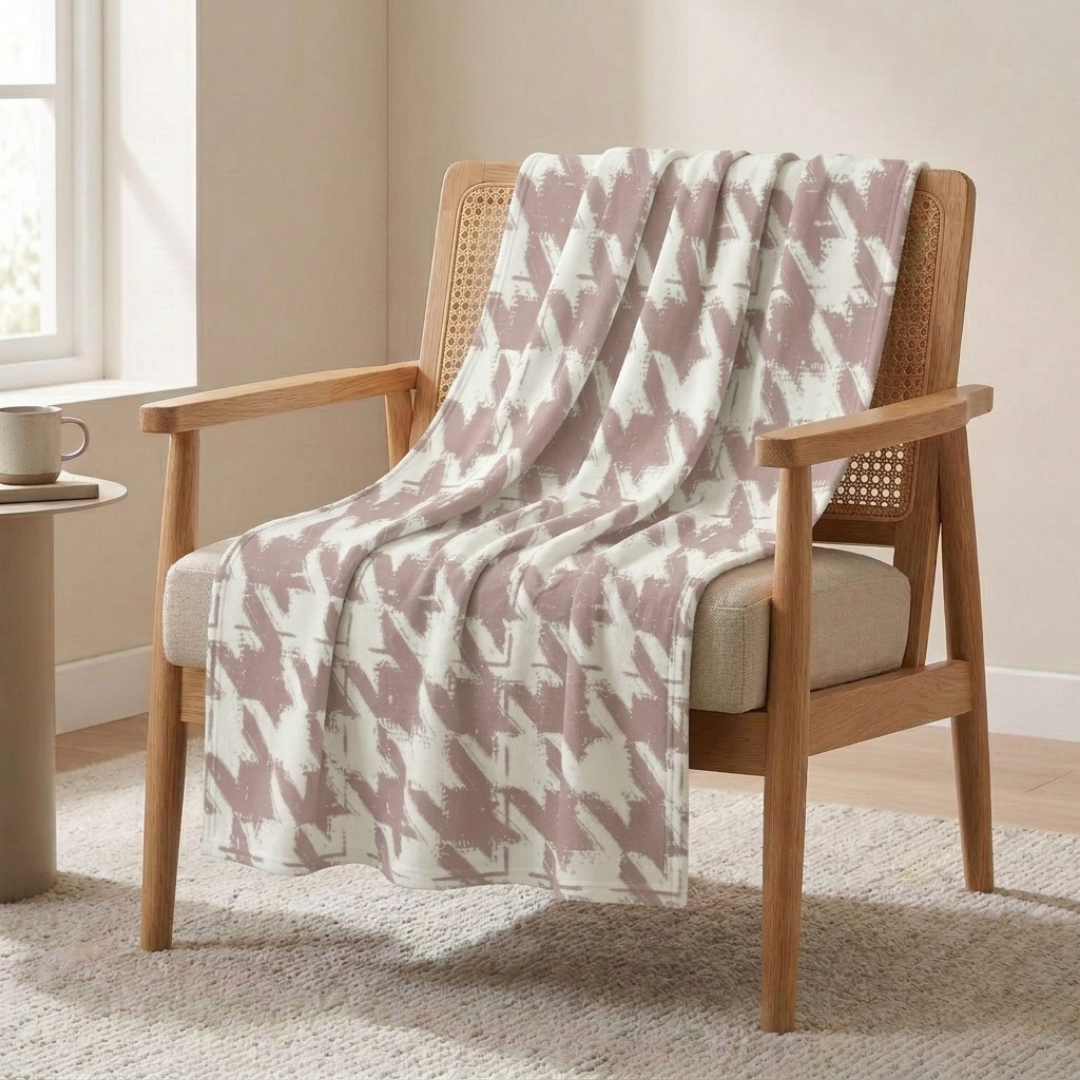 TV Battaniyesi – Kazayağı Desenli Koltuk Şalı & Diz Örtüsü | 120x150 cm