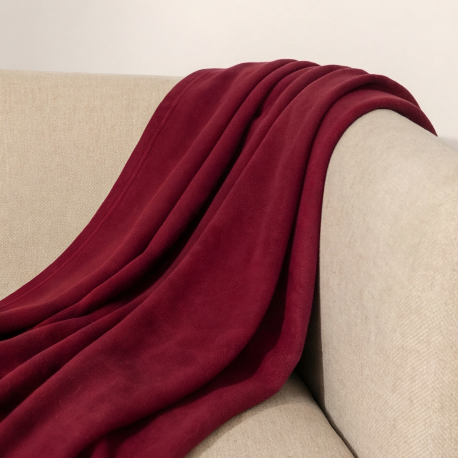 Kalın Dokuma Yün Koltuk Şalı & Tv Battaniyesi - 120x150cm - Hardal