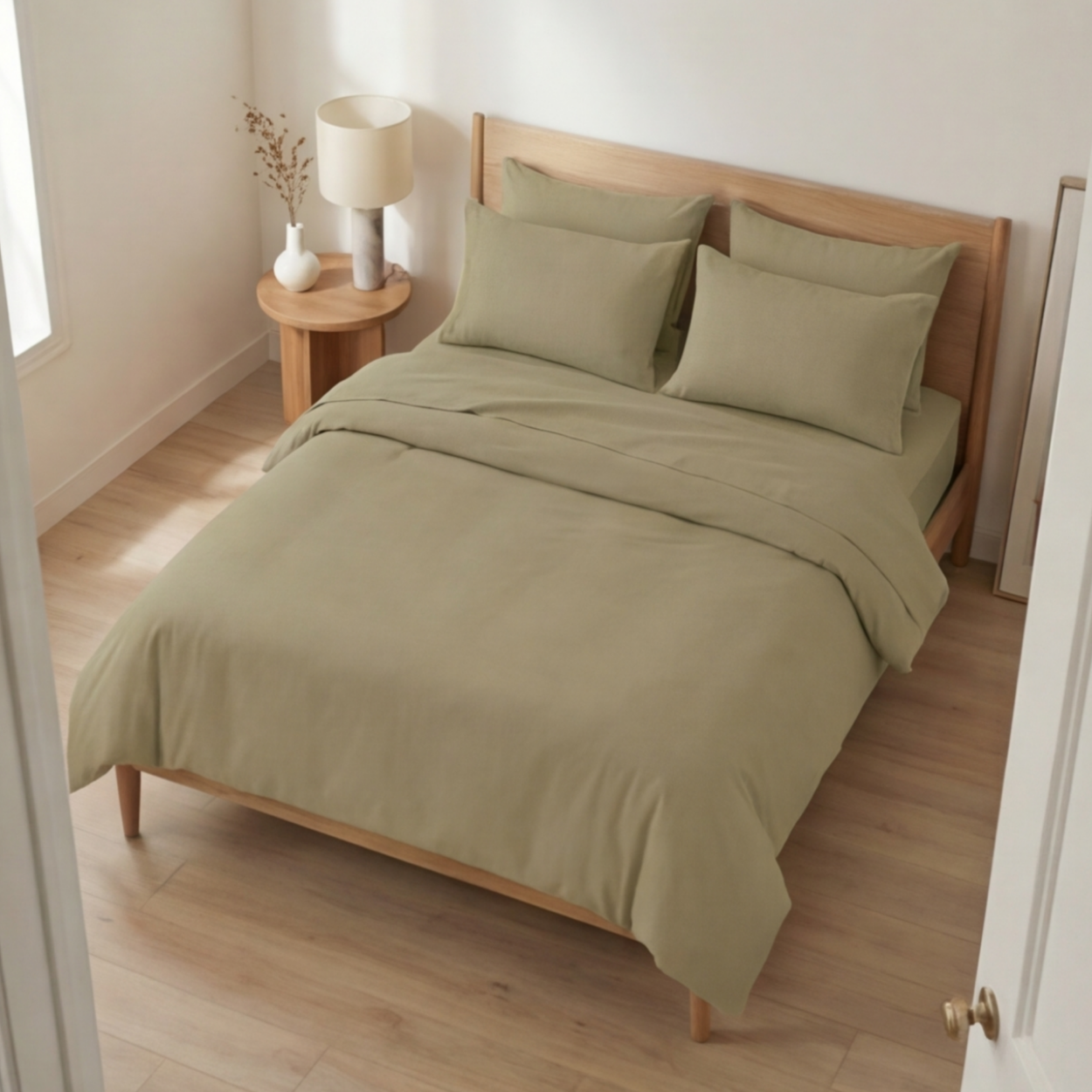 Harmony Çift Kişilik %100 Pamuk Nevresim  Takımı - Lastikli Çarşaflı