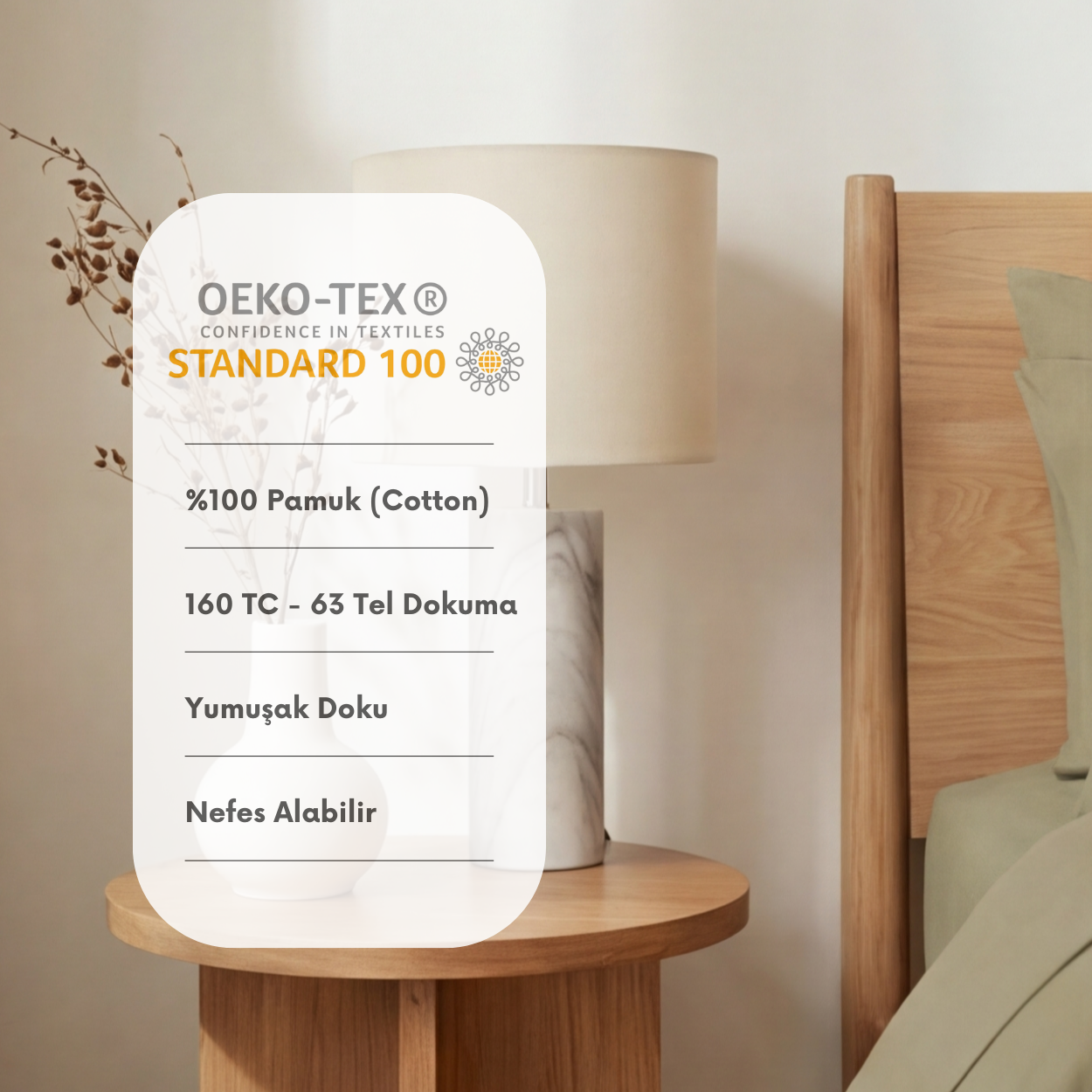 Harmony Tek Kişilik %100 Pamuk Nevresim  Takımı - Lastikli Çarşaflı